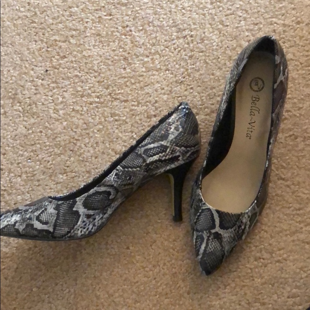 Brand New Faux snakeskin heels